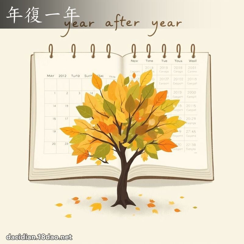 年復一年 - 國語大辭典配圖