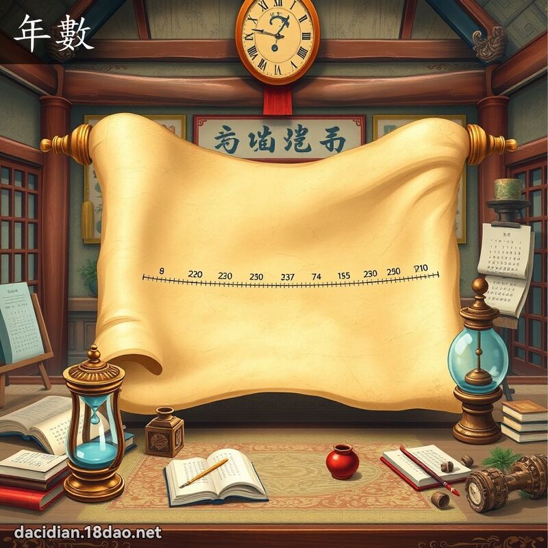 年數 - 國語大辭典配圖