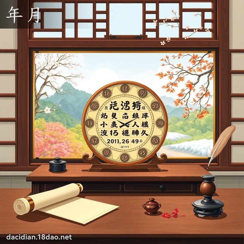 年月 - 国语大辞典配图