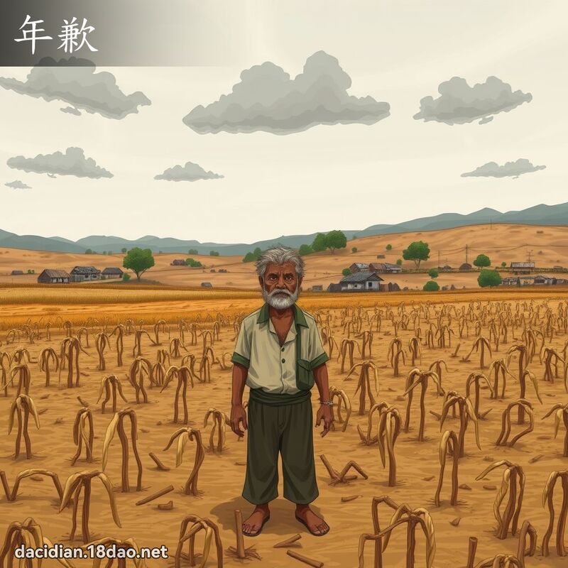 年歉 - 國語大辭典配圖