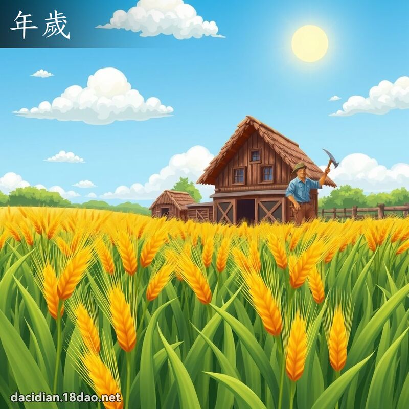 年歲 - 國語大辭典配圖