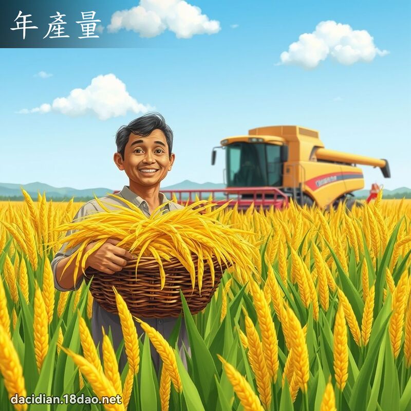 年产量 - 国语大辞典配图