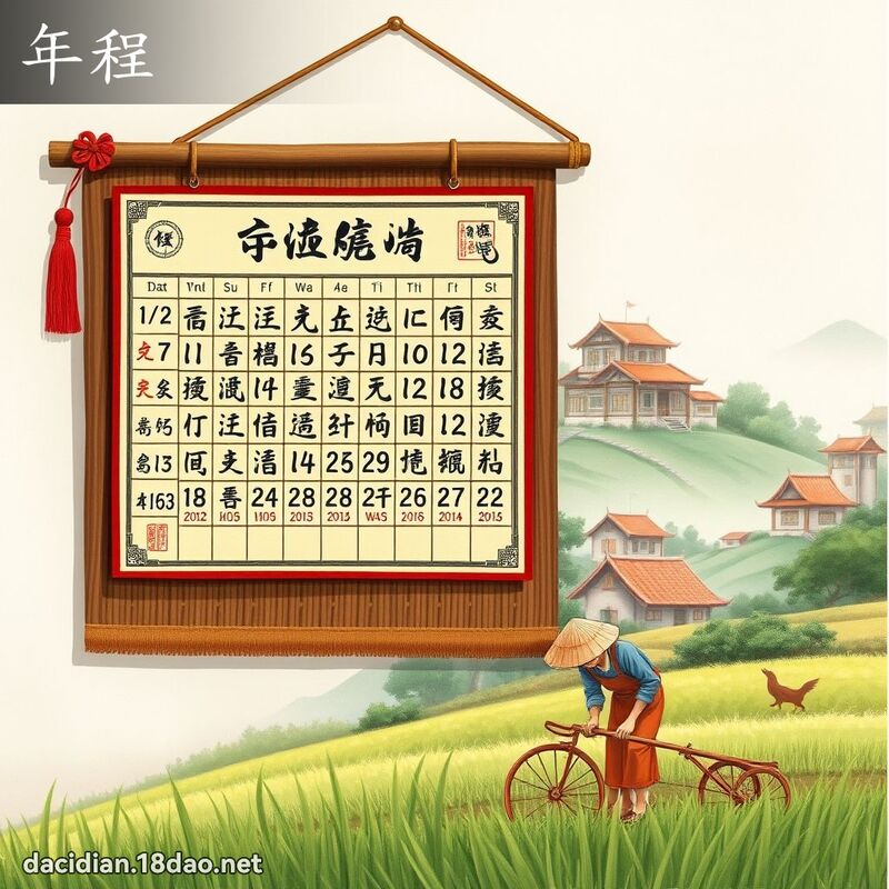 年程 - 國語大辭典配圖