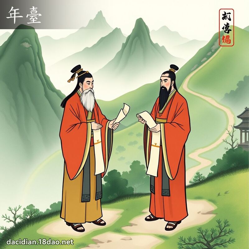 年臺 - 國語大辭典配圖