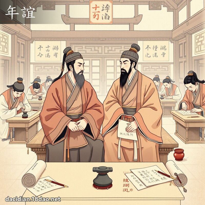 年谊 - 国语大辞典配图