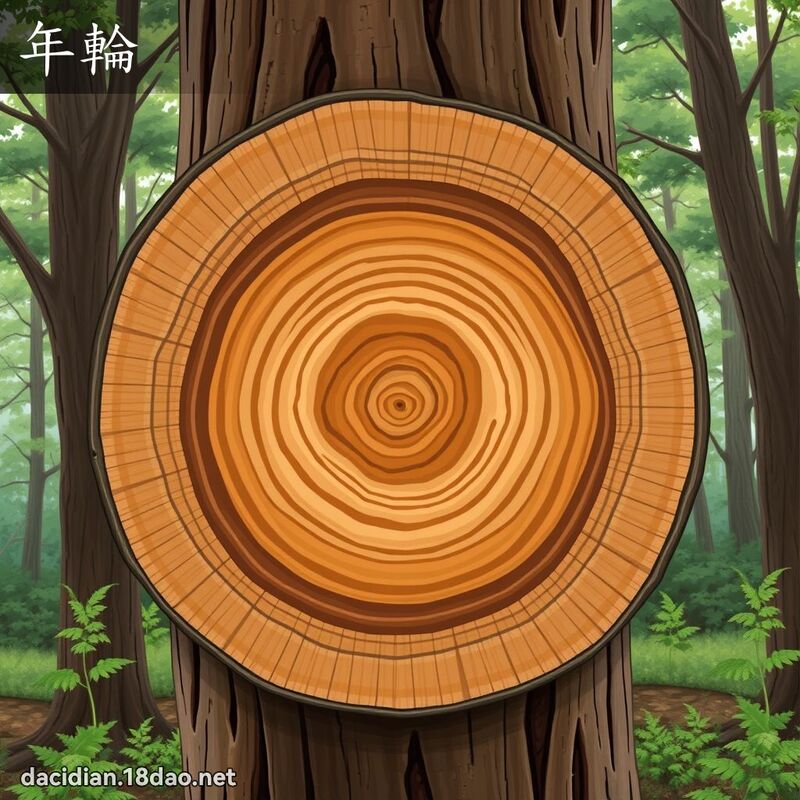 年輪 - 國語大辭典配圖