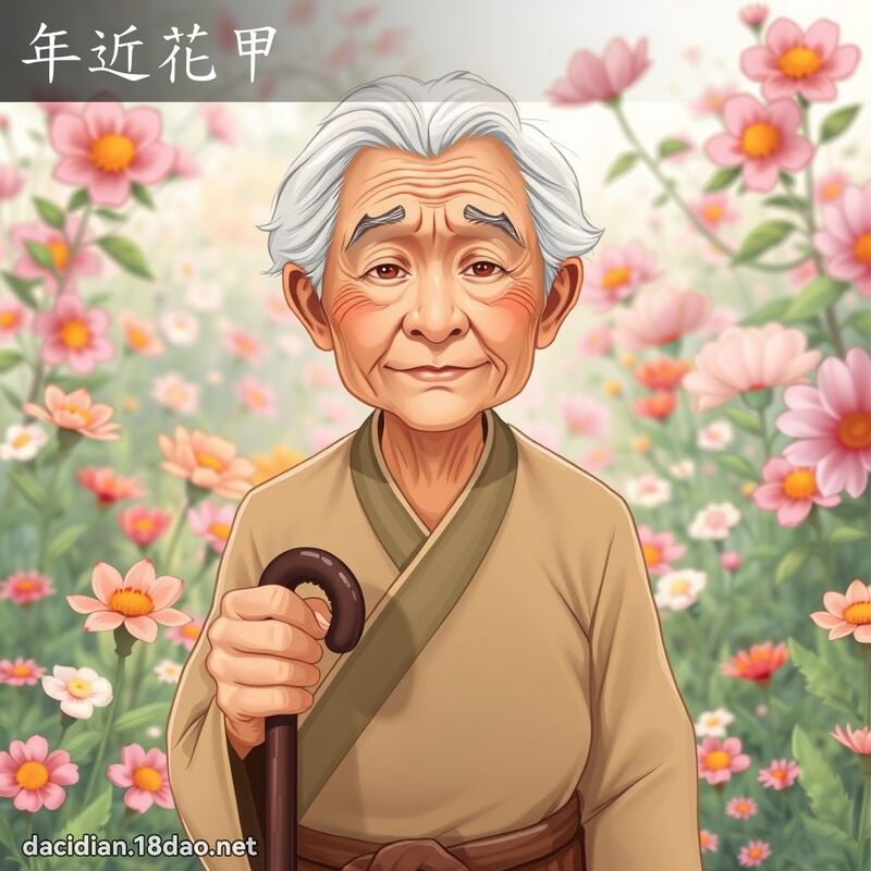 年近花甲 - 國語大辭典配圖