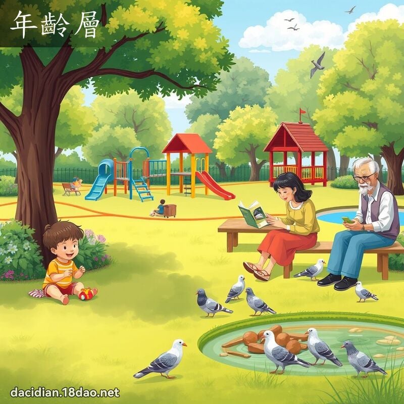 年龄层 - 国语大辞典配图