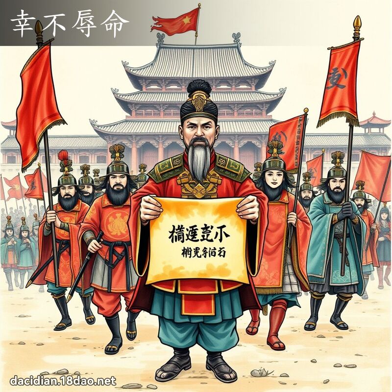 幸不辱命 - 国语大辞典配图
