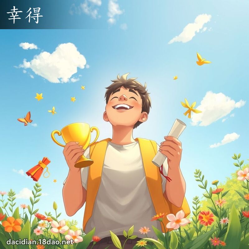 幸得 - 国语大辞典配图