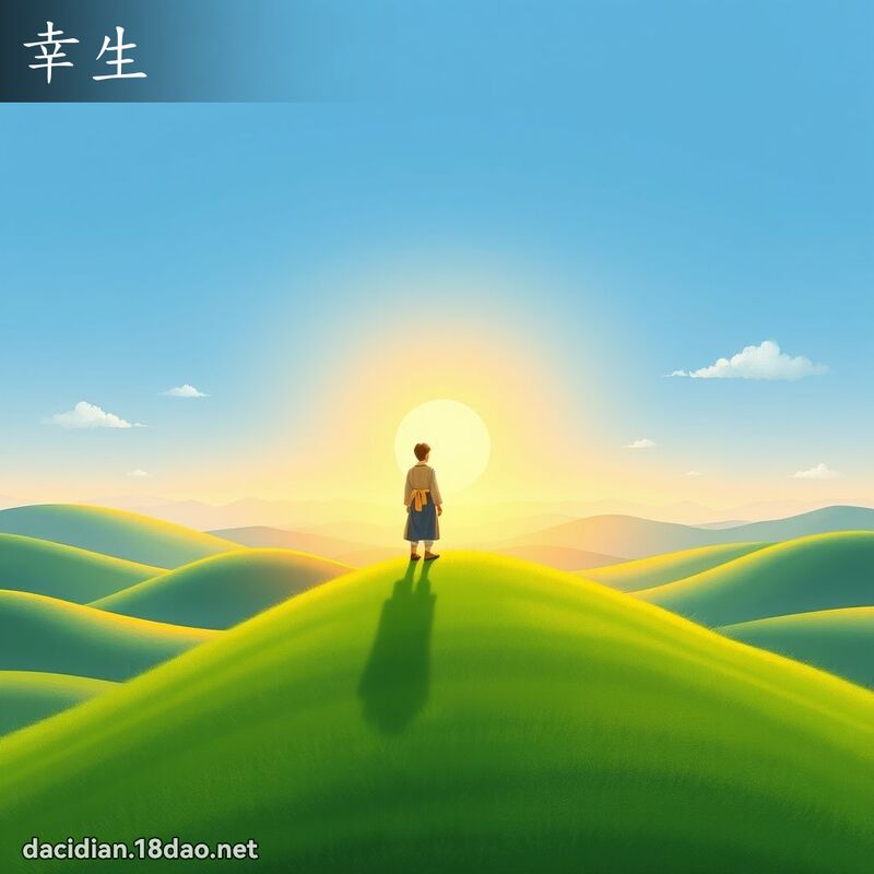幸生 - 国语大辞典配图