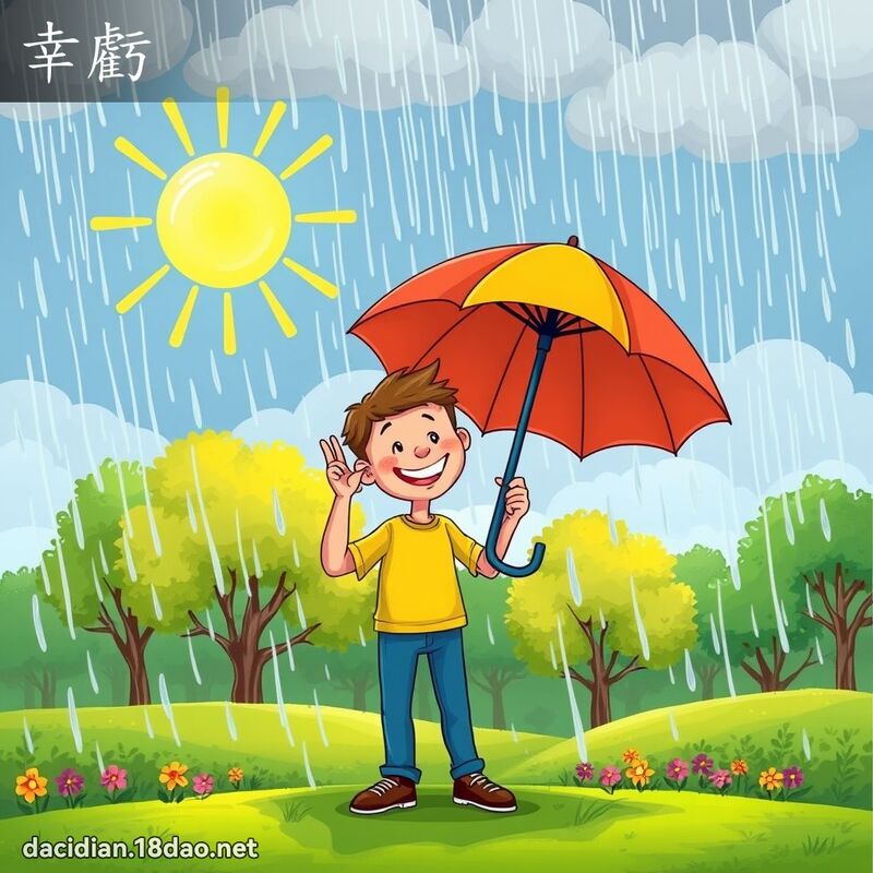 幸亏 - 国语大辞典配图