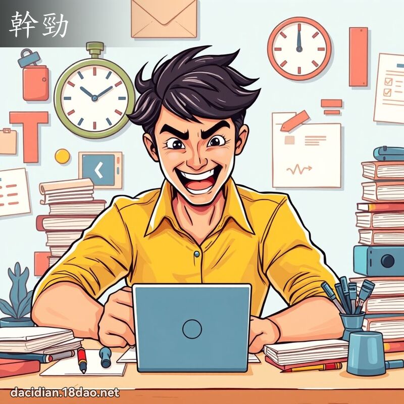 干劲 - 国语大辞典配图