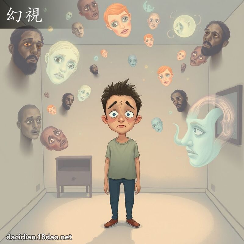幻視 - 國語大辭典配圖