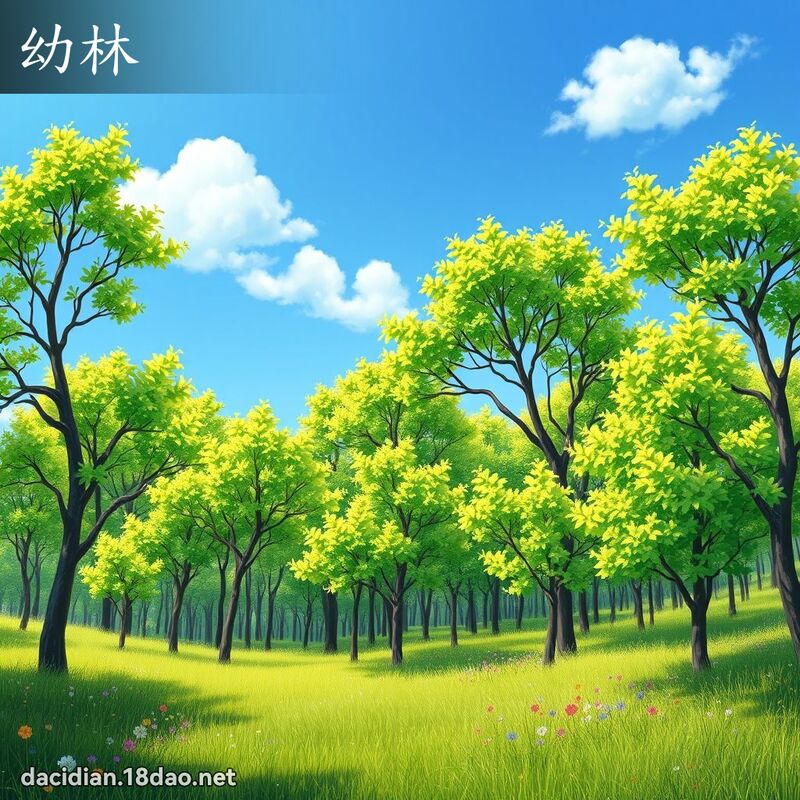 幼林 - 国语大辞典配图