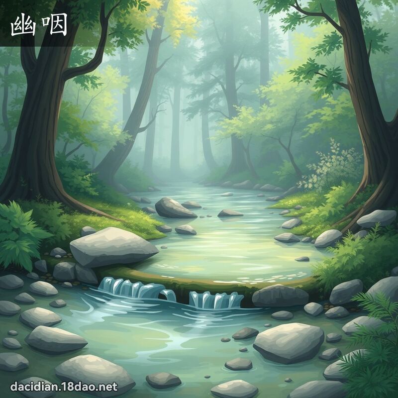 幽咽 - 國語大辭典配圖