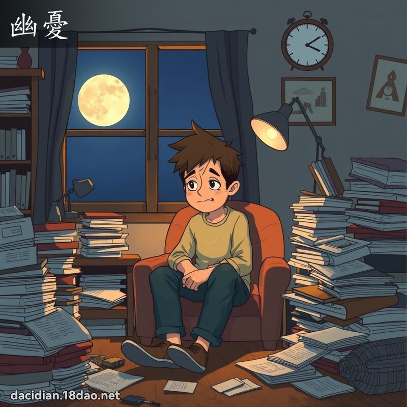 幽忧 - 国语大辞典配图