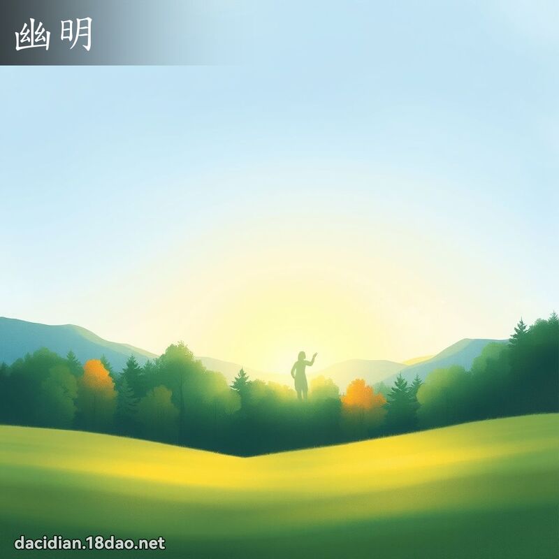幽明 - 国语大辞典配图