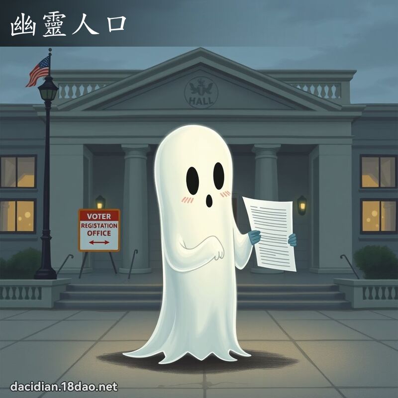 幽灵人口 - 国语大辞典配图