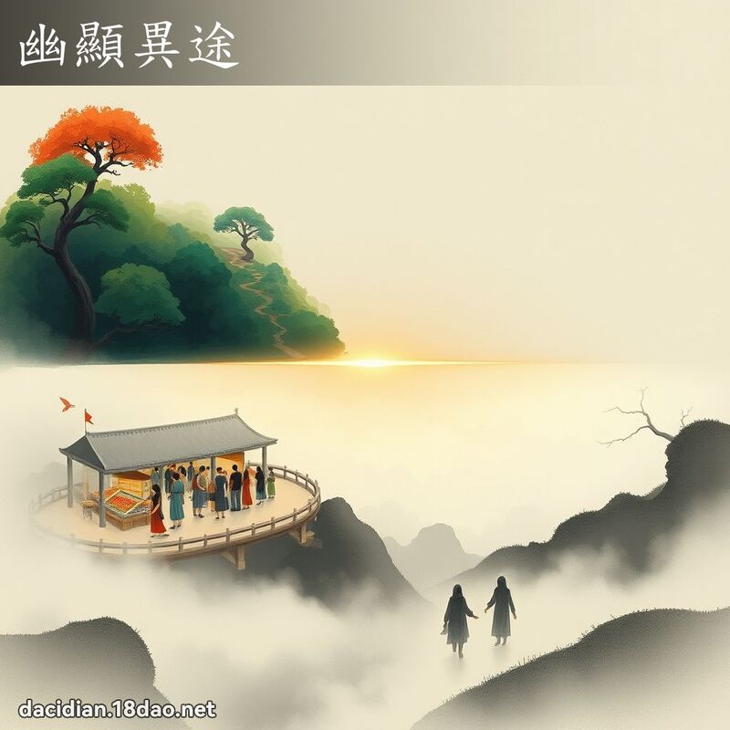 幽顯異途 - 國語大辭典配圖