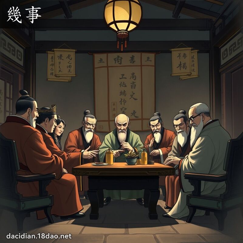 几事 - 国语大辞典配图