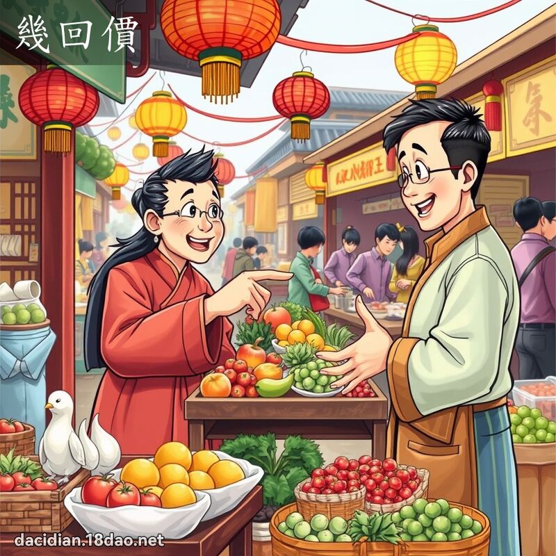 几回价 - 国语大辞典配图
