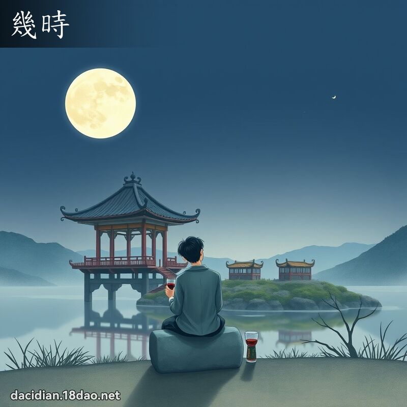 幾時 - 國語大辭典配圖
