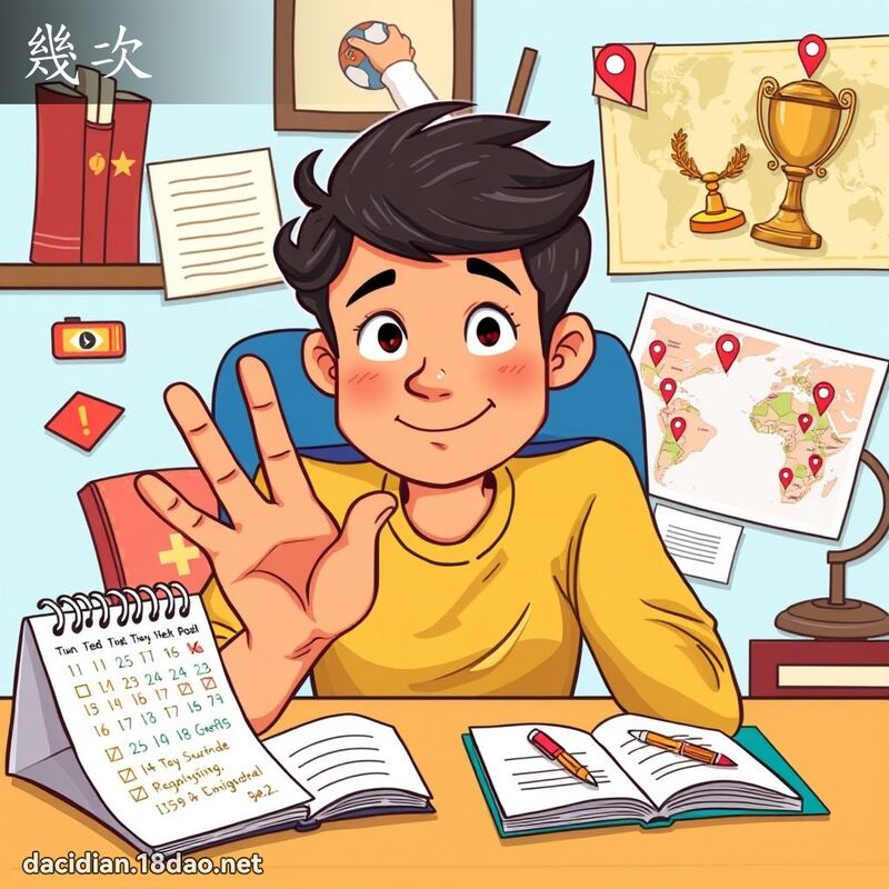 幾次 - 國語大辭典配圖