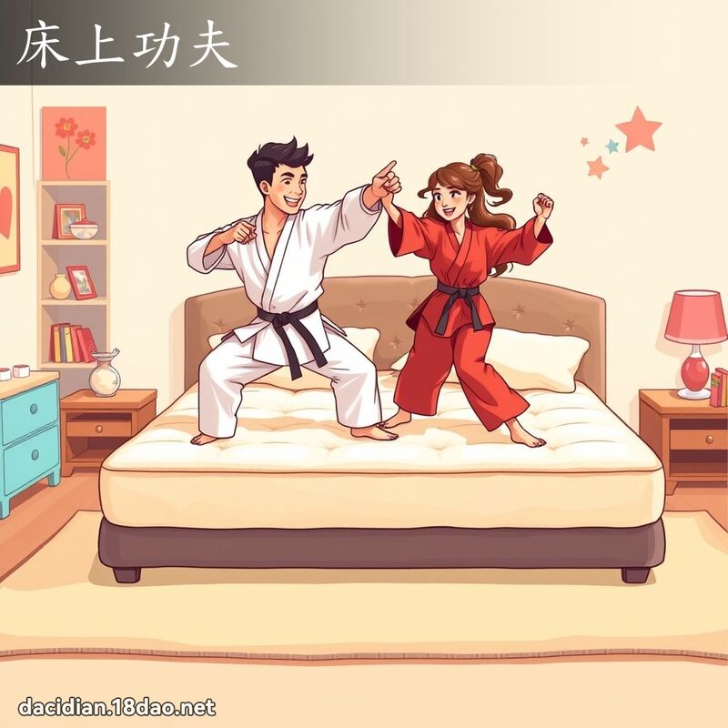 床上功夫 - 國語大辭典配圖