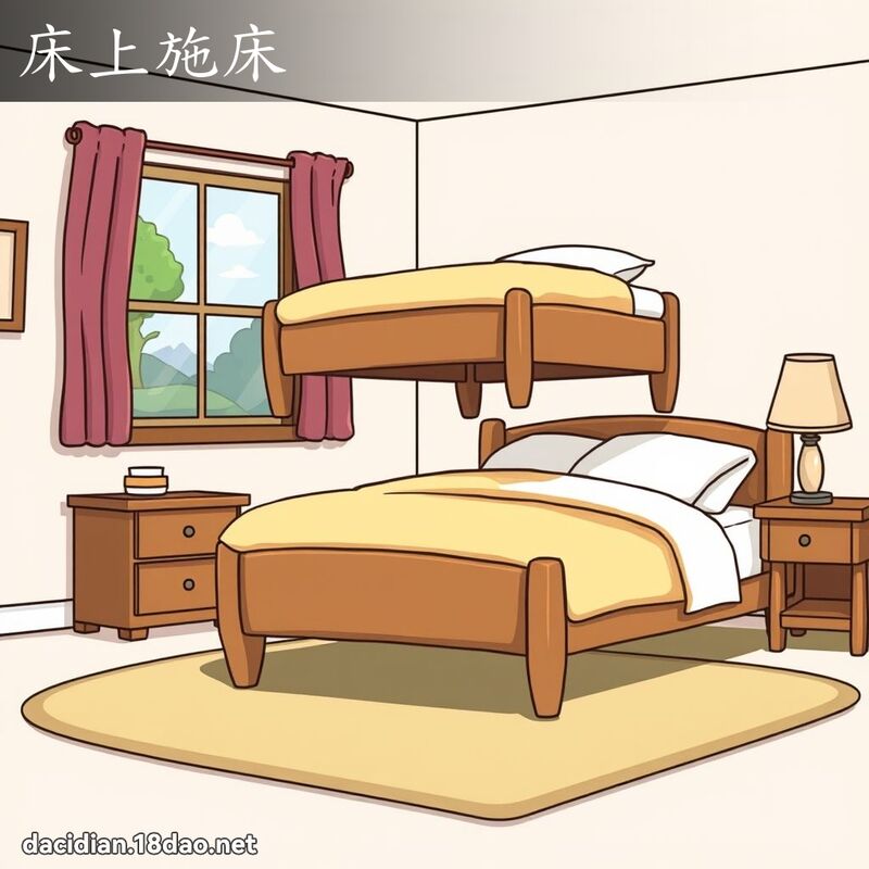 床上施床 - 國語大辭典配圖