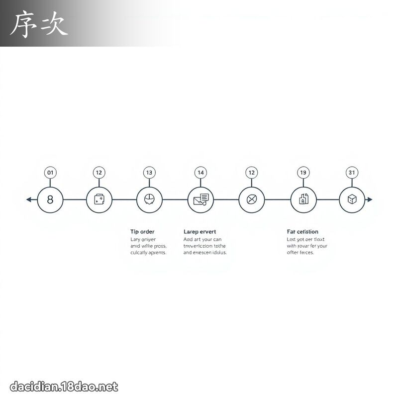 序次 - 国语大辞典配图