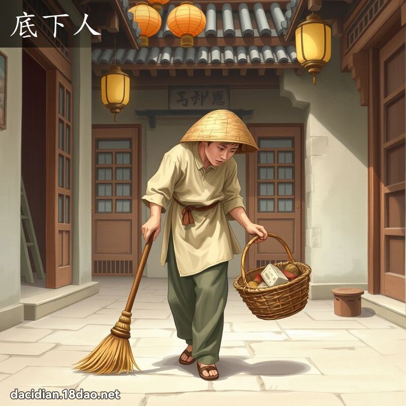 底下人 - 国语大辞典配图