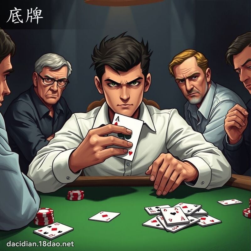 底牌 - 國語大辭典配圖