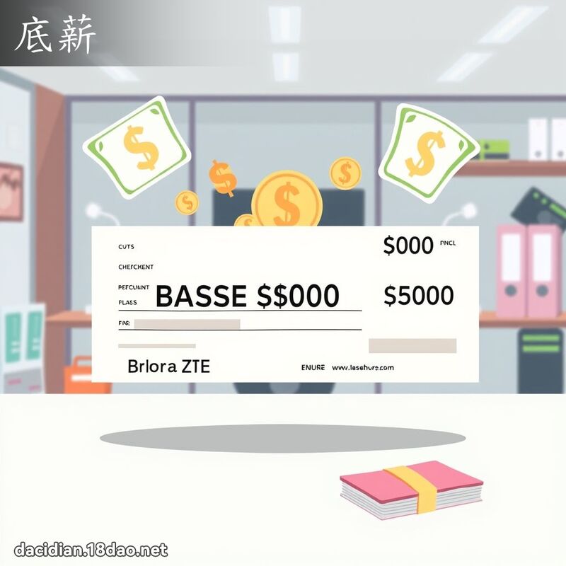 底薪 - 国语大辞典配图