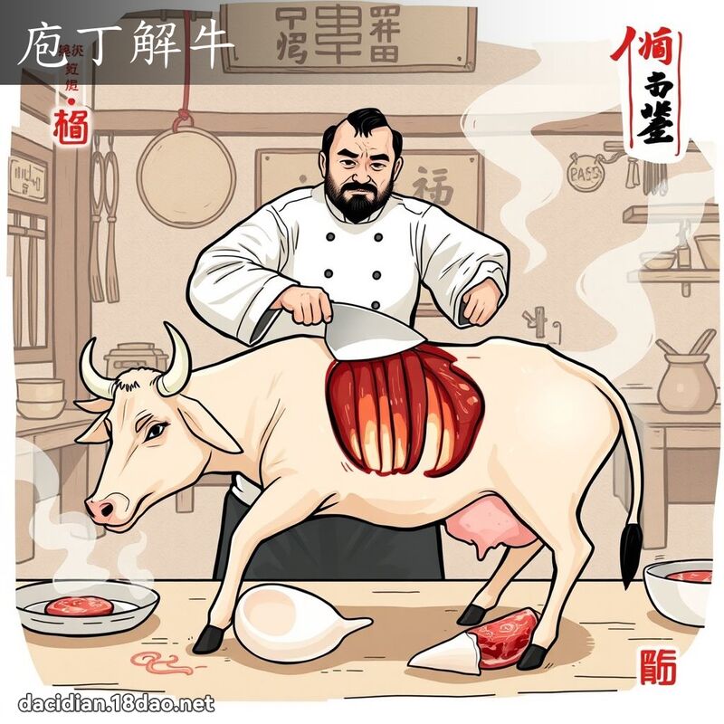 庖丁解牛 - 國語大辭典配圖