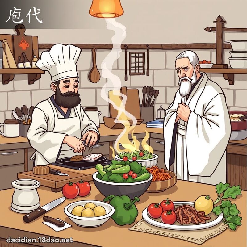 庖代 - 国语大辞典配图