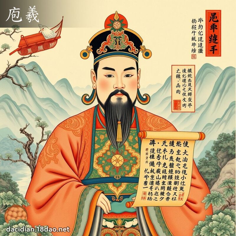 庖羲 - 国语大辞典配图