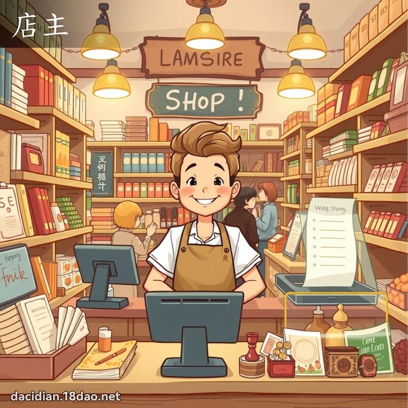 店主 - 国语大辞典配图