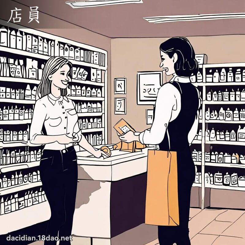 店员 - 国语大辞典配图