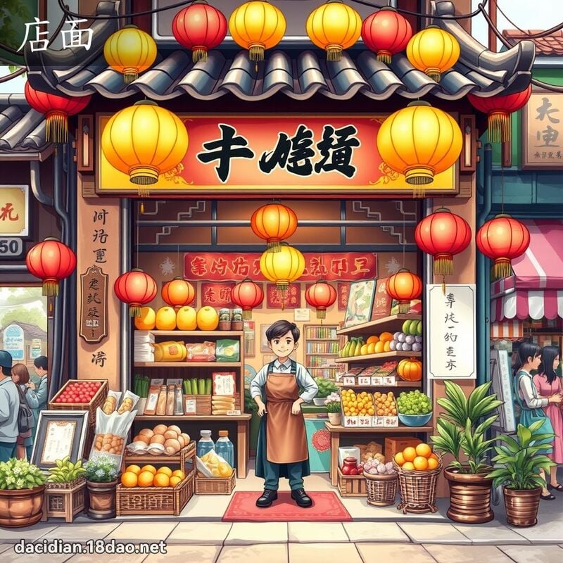 店面 - 國語大辭典配圖