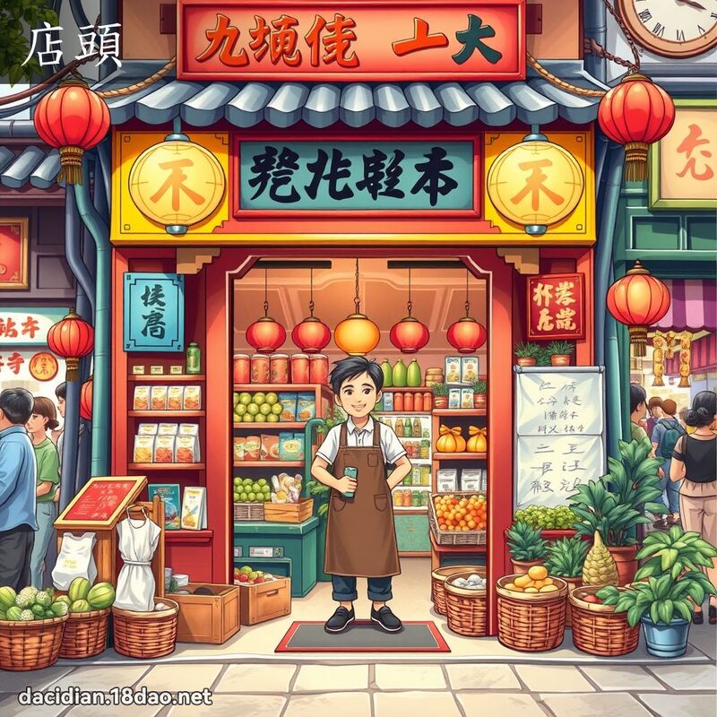 店头 - 国语大辞典配图