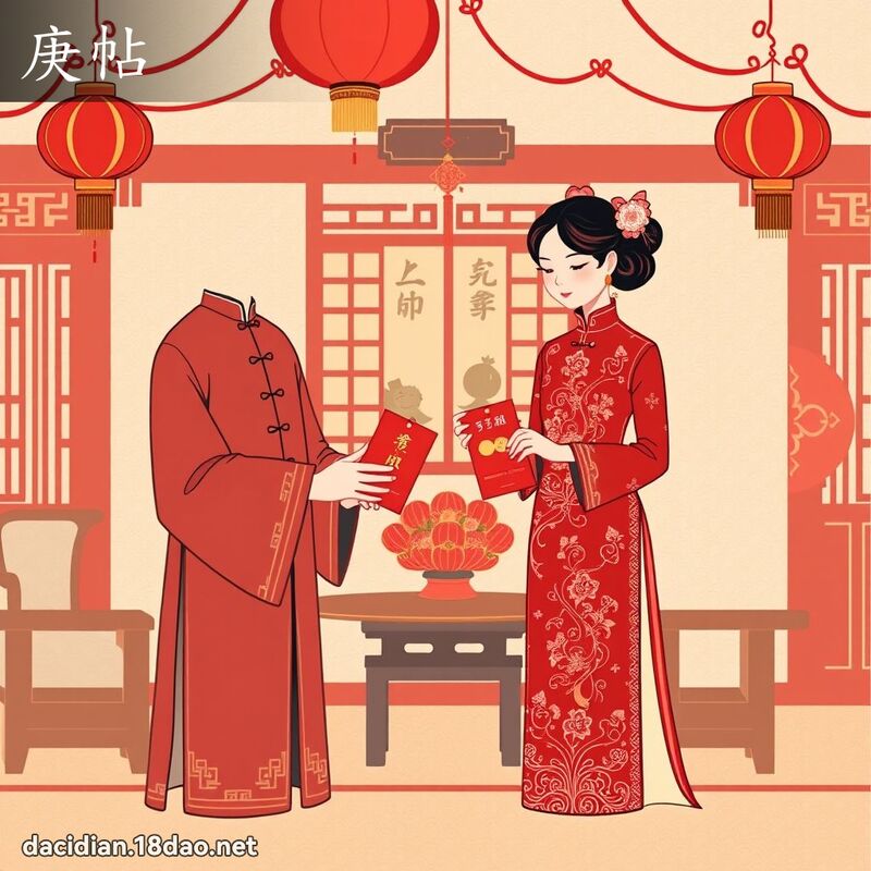 庚帖 - 国语大辞典配图