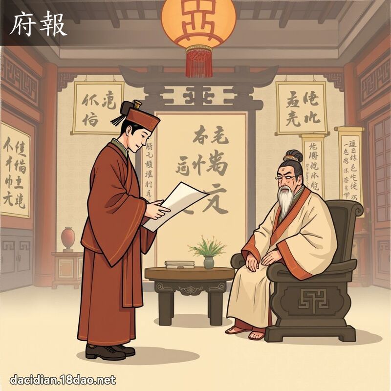 府報 - 國語大辭典配圖