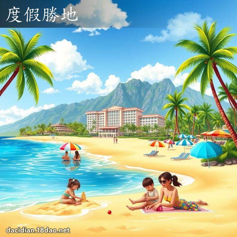 度假胜地 - 国语大辞典配图
