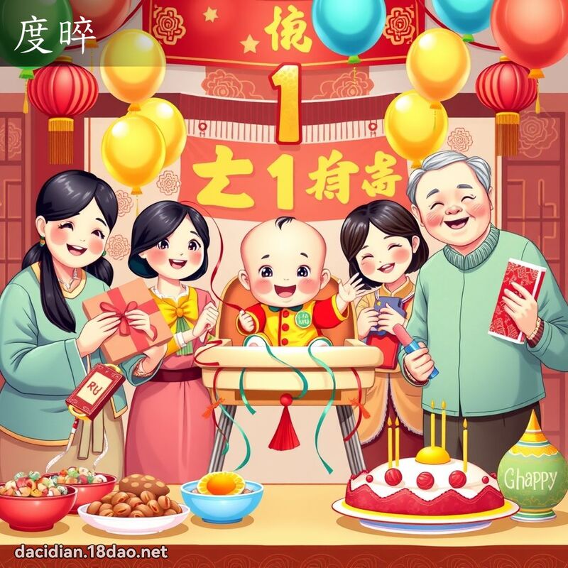 度晬 - 國語大辭典配圖