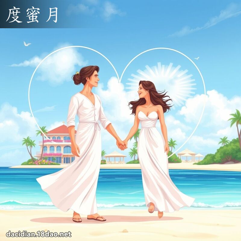 度蜜月 - 國語大辭典配圖