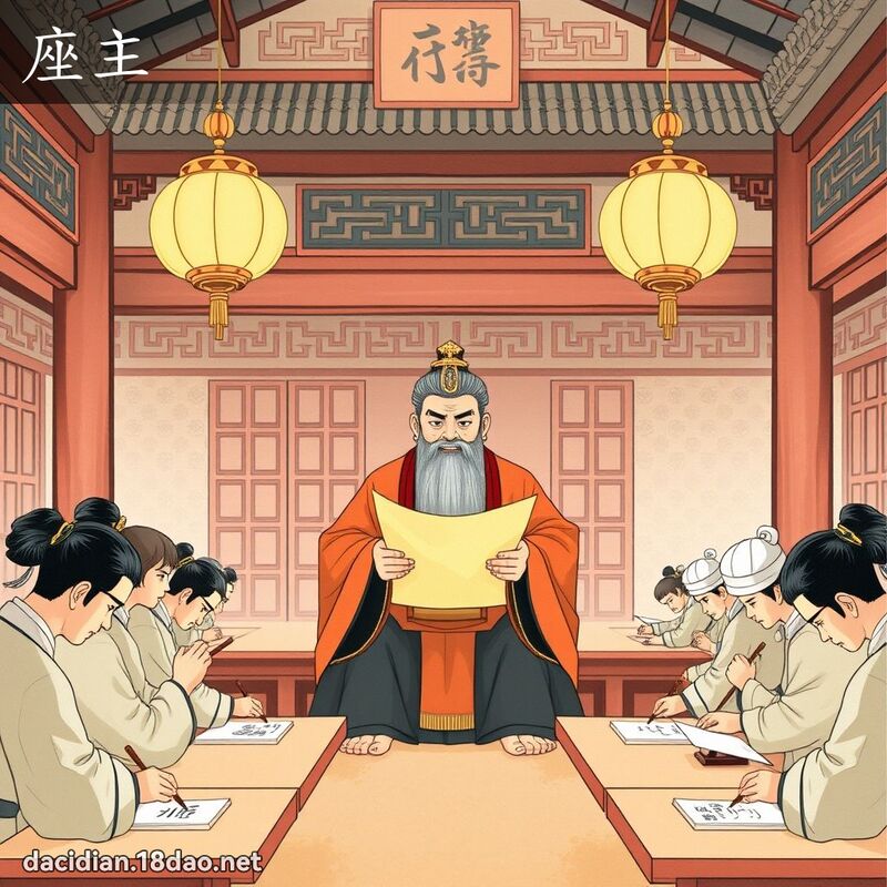 座主 - 國語大辭典配圖