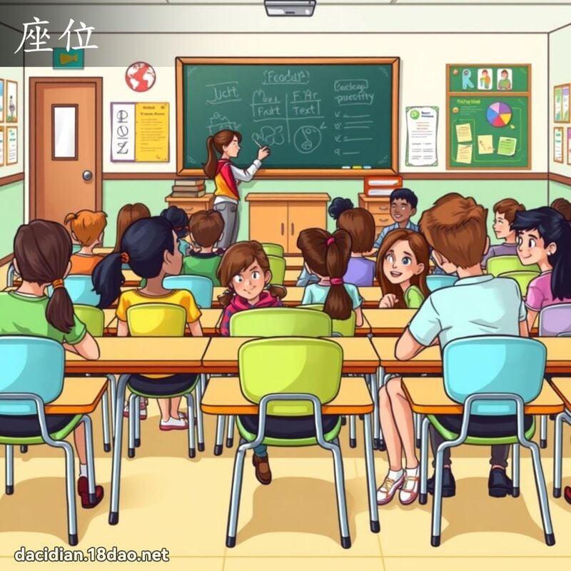 座位 - 国语大辞典配图