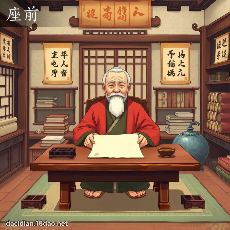 座前 - 國語大辭典配圖