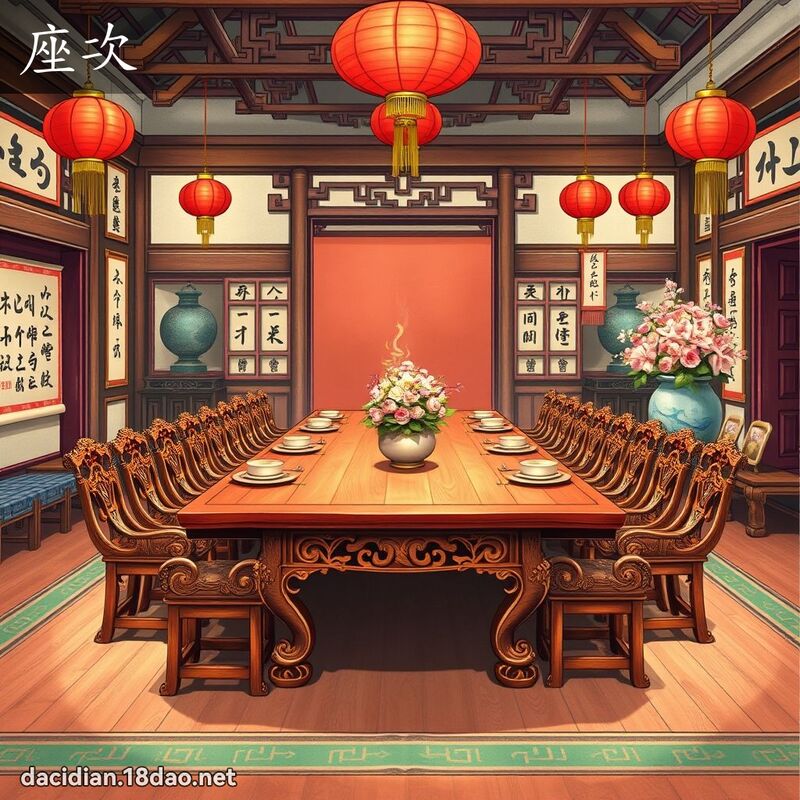 座次 - 國語大辭典配圖